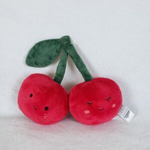 Mon Ami Plush Cherries Cherry-O! 8" Fruit Kawaii Whimsical Cute Room Decor
